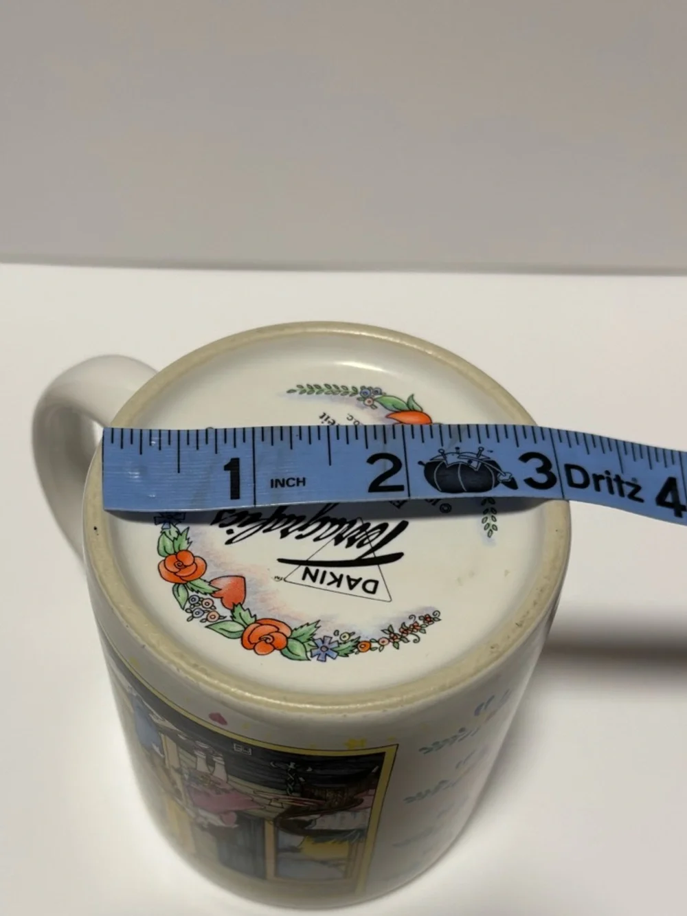 1987 Mary Engelbreit First Kiss coffee mug